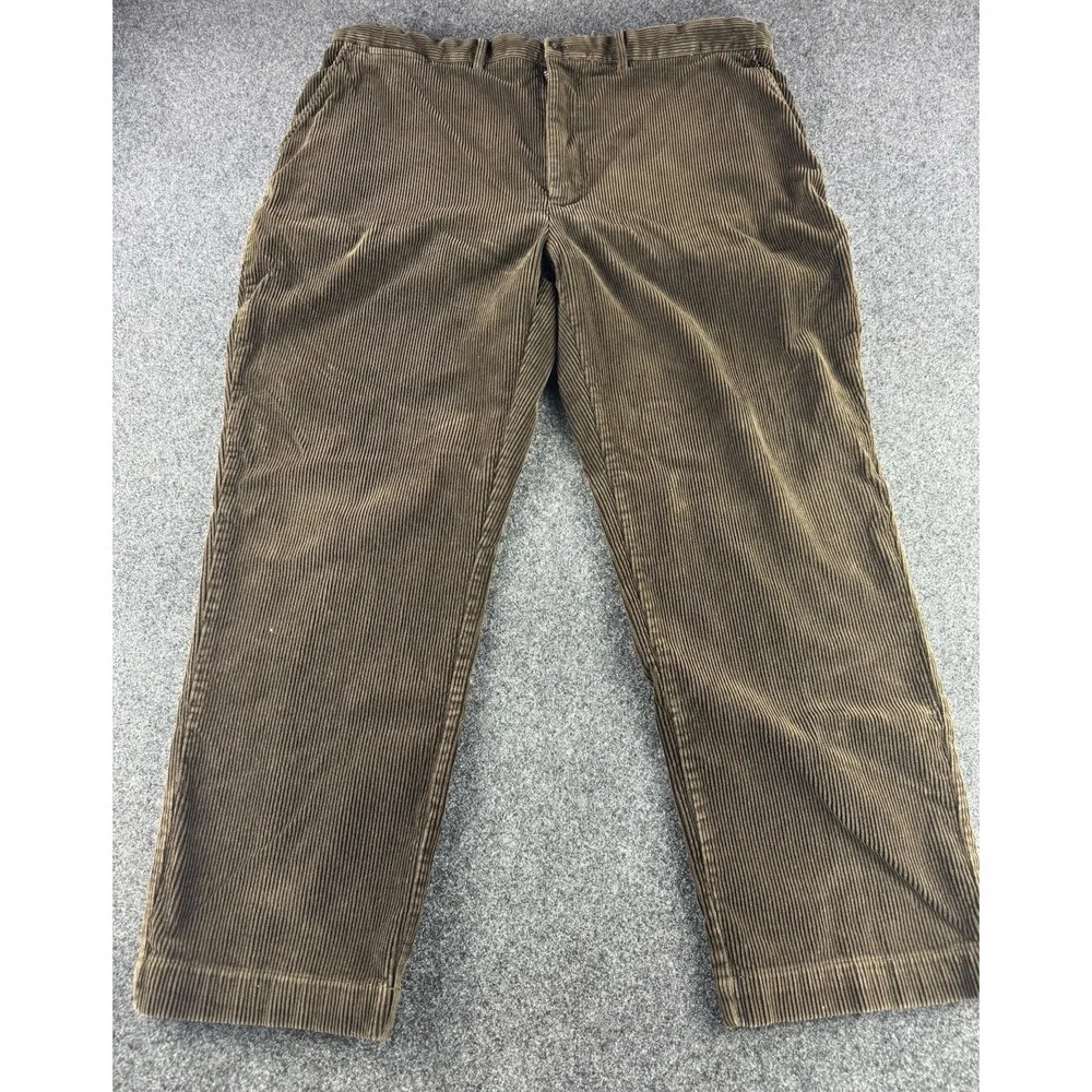 VTG Polo Ralph Lauren Corduroy Pants Brown 42x30 Classic Fit Cotton